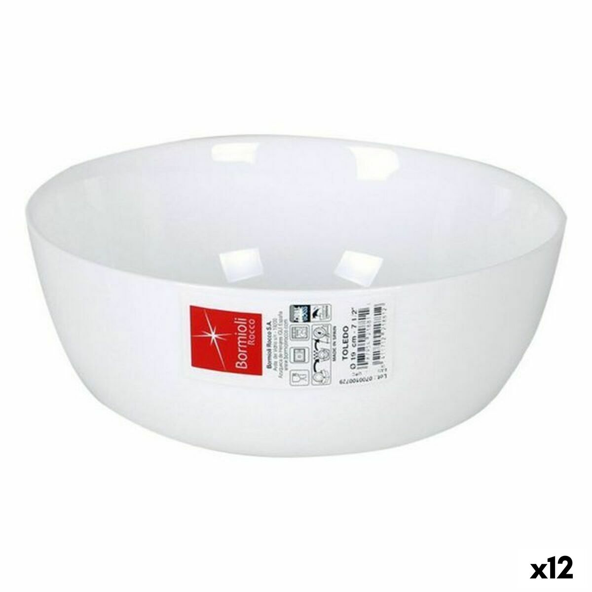 Miska na šalát Bormioli 104811 (12 kusov) (ø 19 cm)