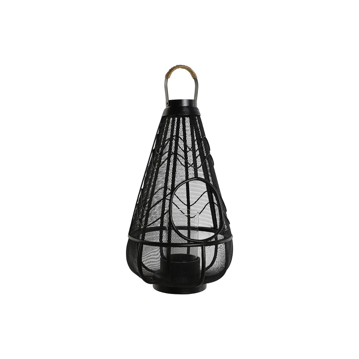 Svietnik Home ESPRIT Čierna Kov 28 x 28 x 50 cm