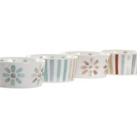 Tácka na chuťovky DKD Home Decor 19,7 x 19,7 x 1 cm Viacfarebná Kamenina