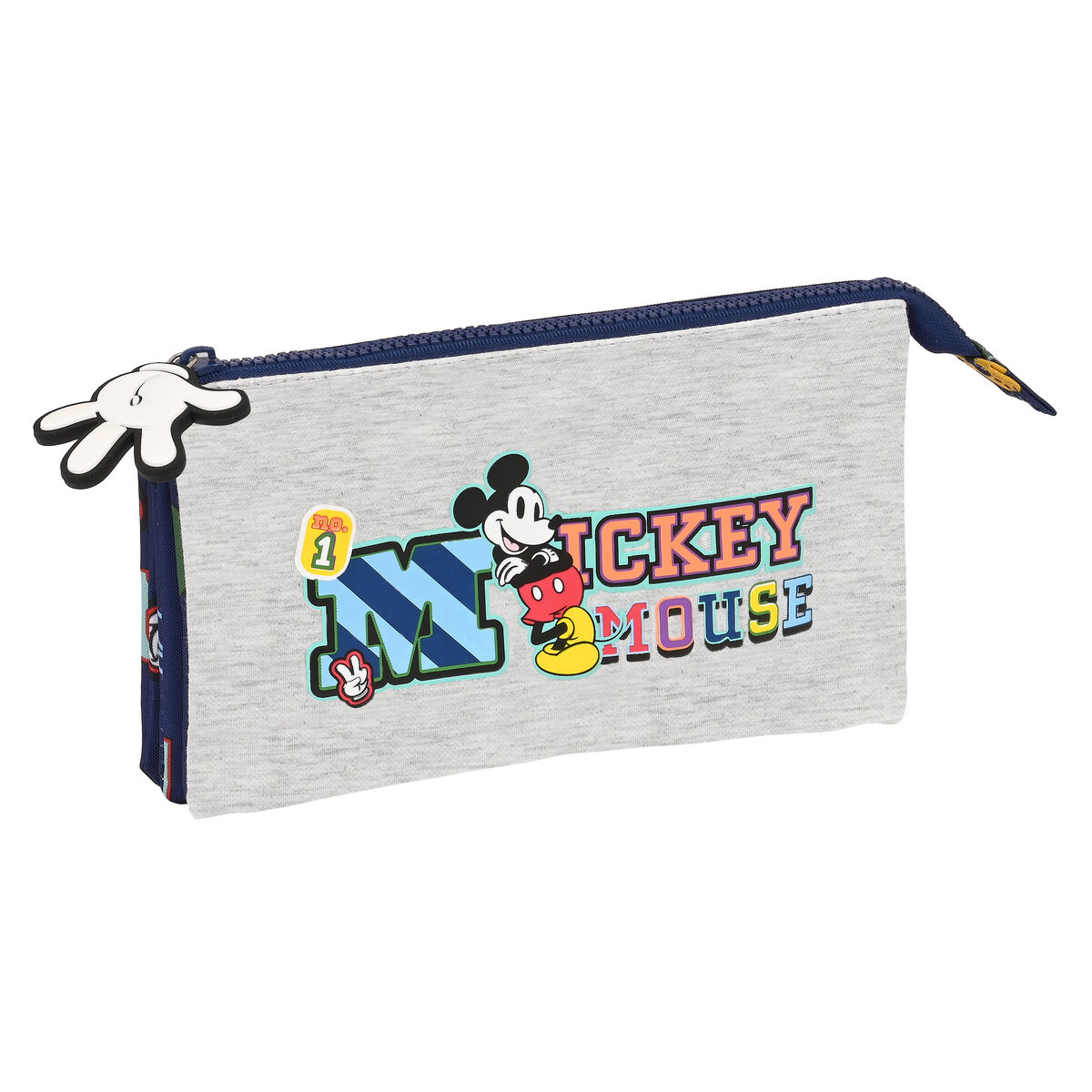 Trojitý peračník Mickey Mouse Clubhouse Only one Námornícka modrá 22 x 12 x 3 cm