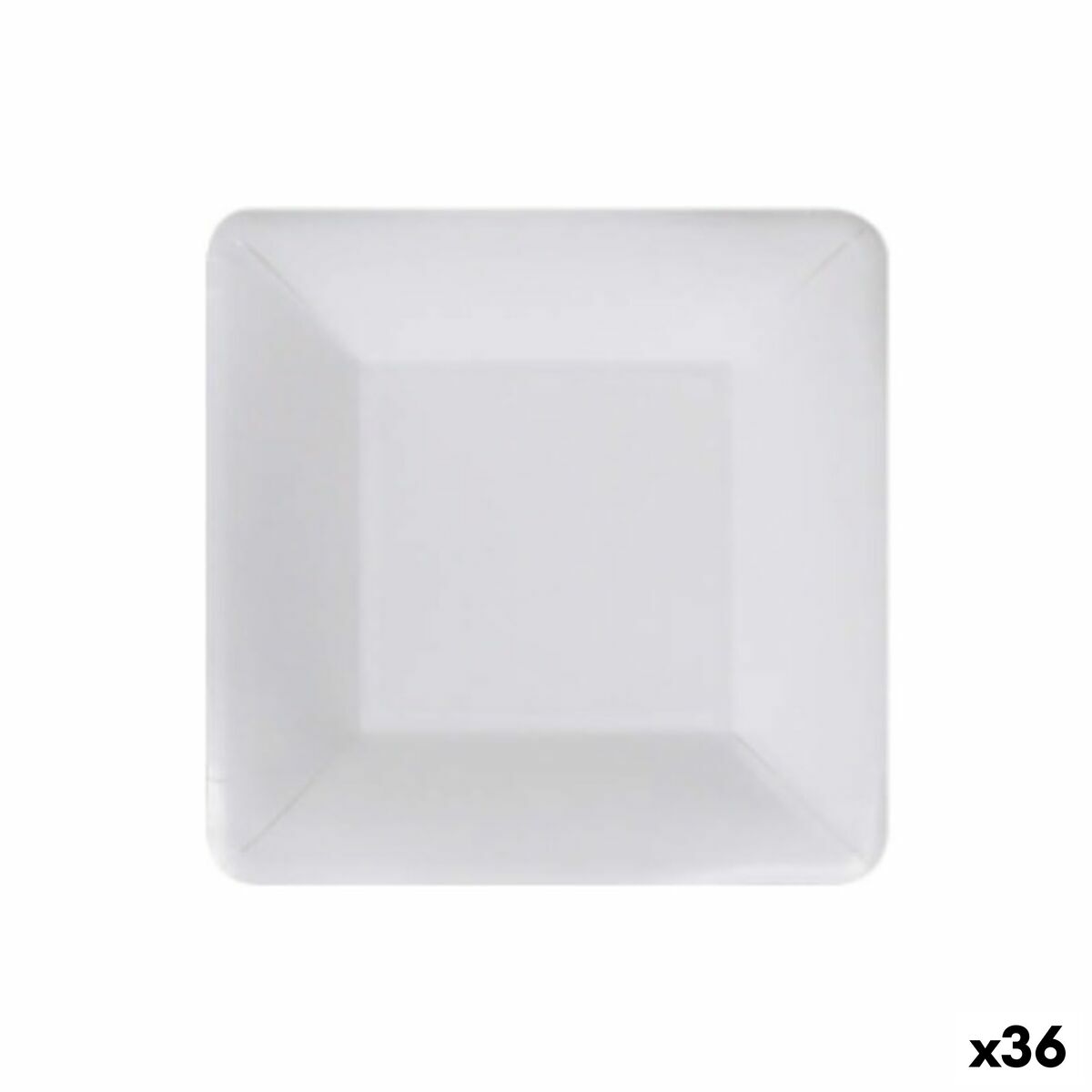 Sada tanierov Algon Jednorázový; nevratný Biela Kartón 18 cm (36 Kusov)
