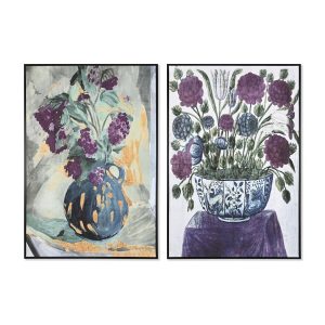 Maľba DKD Home Decor 83 x 4,5 x 122,5 cm 83 x 4,5 x 123 cm Váza Tradičný (2 kusov)
