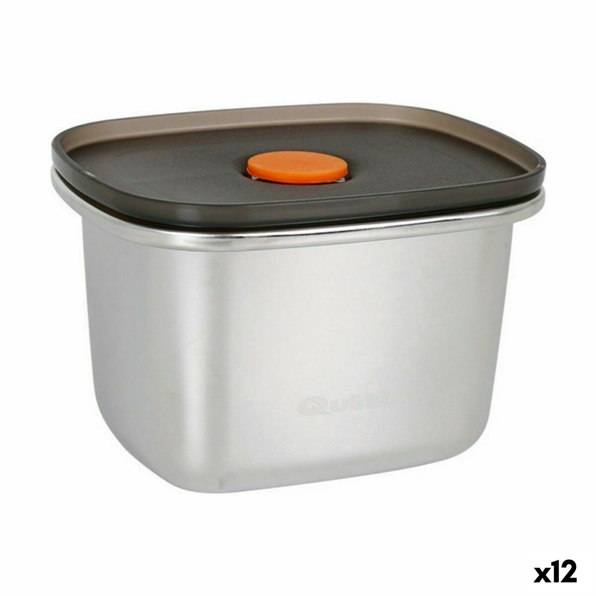 Tepelný obedár Quttin 450 ml Nerezová oceľ Obdĺžnikový 11,6 x 9,4 x 7 cm (12 kusov)