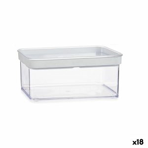 Pohár Transparentná Silikónové polystyrén ABS 1,1 L 10,5 x 9 x 21 cm (18 kusov)