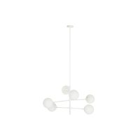 Stropné svetlo DKD Home Decor 96 x 73 x 50 cm Sklo Kov Biela 50 W