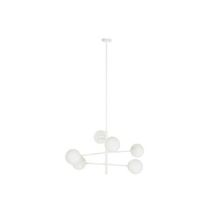 Stropné svetlo DKD Home Decor 96 x 73 x 50 cm Sklo Kov Biela 50 W