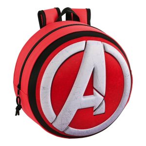 Školský batoh 3D The Avengers Červená Čierna Biela (31 x 31 x 10 cm)