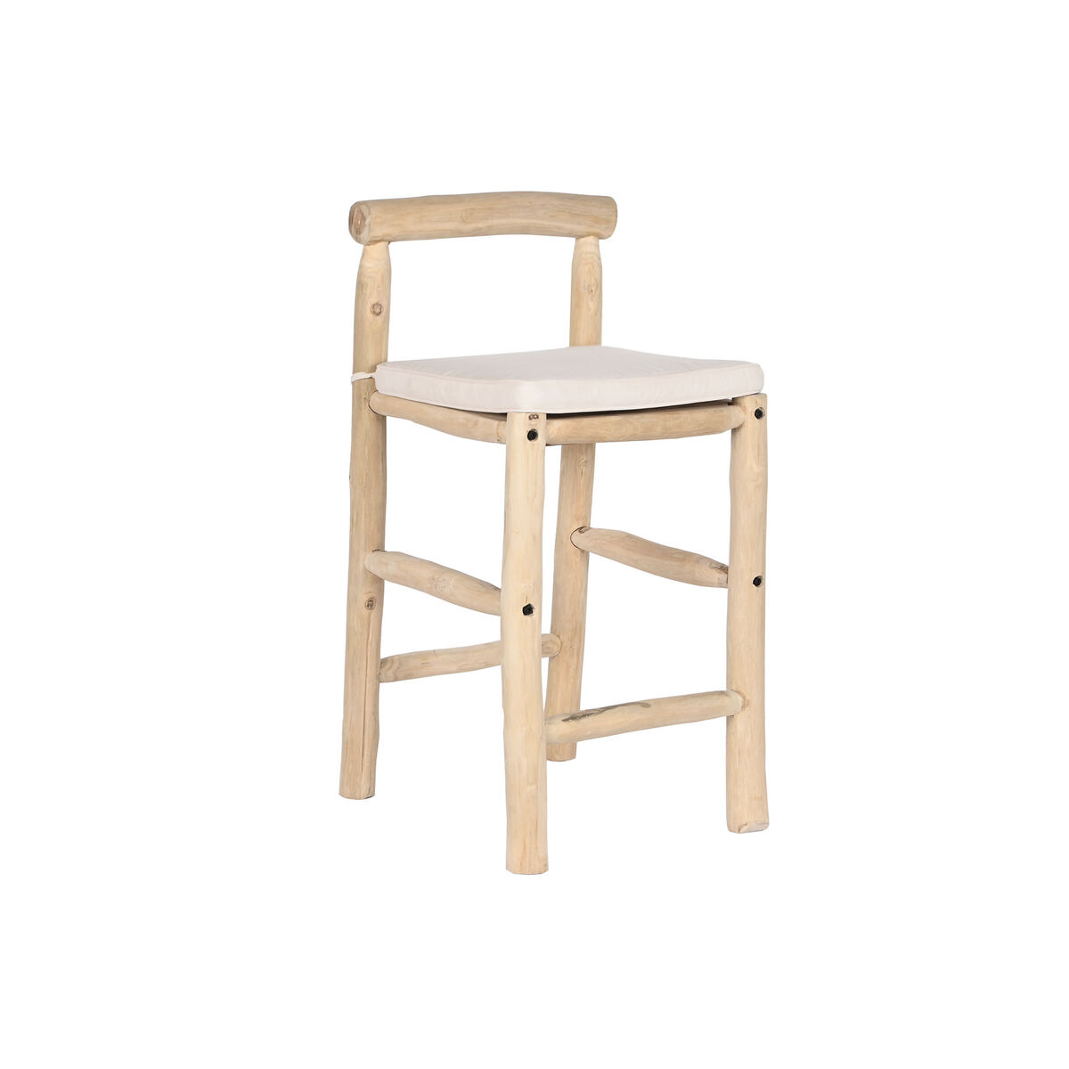 Stolička DKD Home Decor Prírodná Teak 50 x 50 x 102 cm