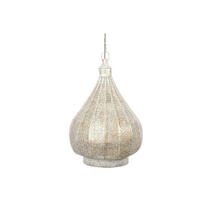 Stropné svetlo Home ESPRIT Biela Zlatá Kov 40 W 40 x 40 x 55 cm
