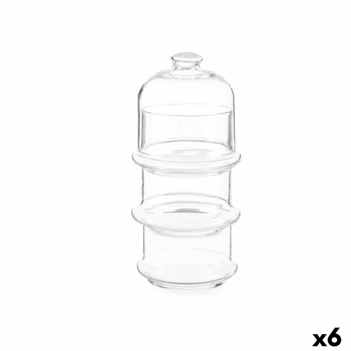 Pohár Patisserie Čokoládky Transparentná Sklo 10 x 25 x 10 cm (6 kusov)