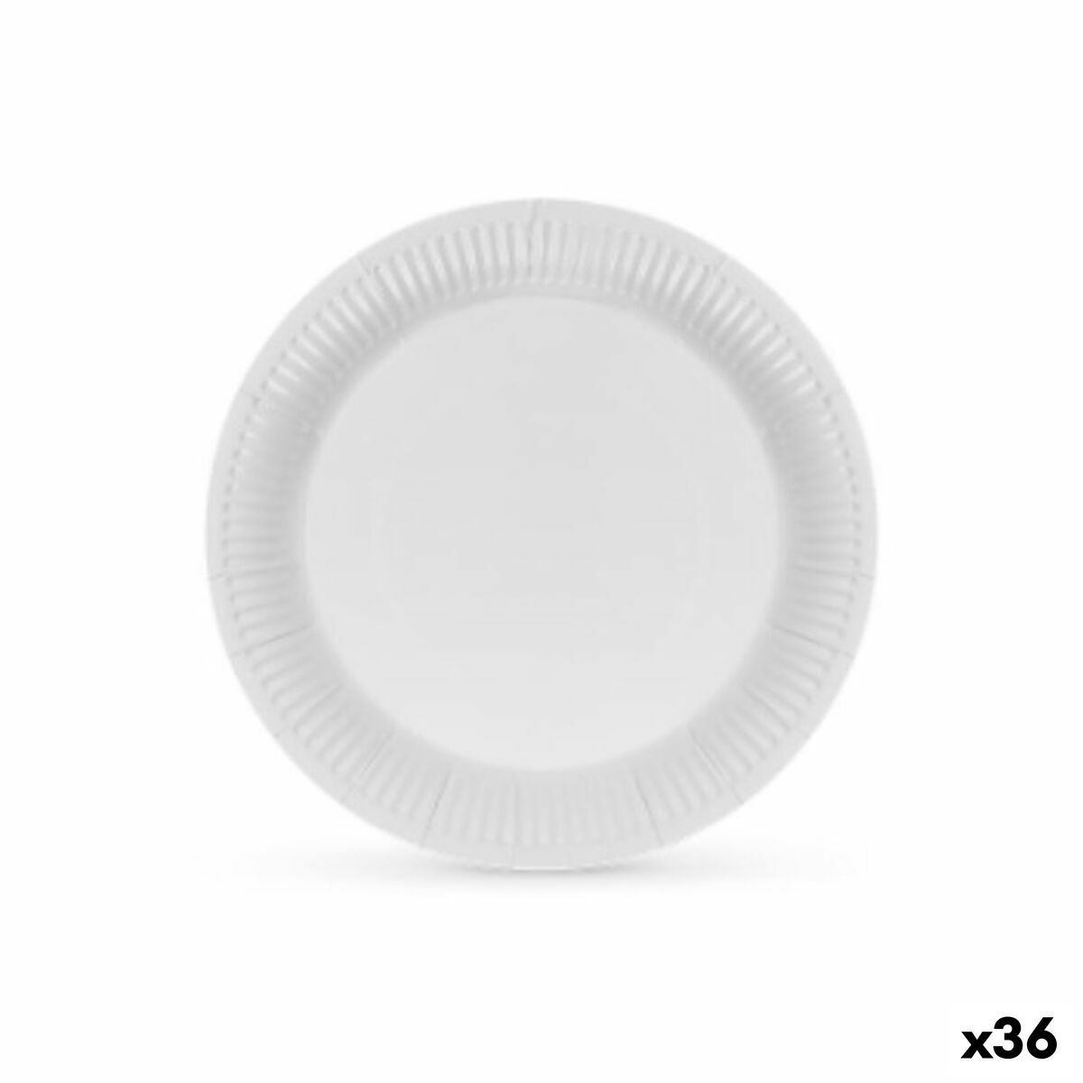 Sada tanierov Algon Kartón Jednorázový; nevratný Biela (36 Kusov)