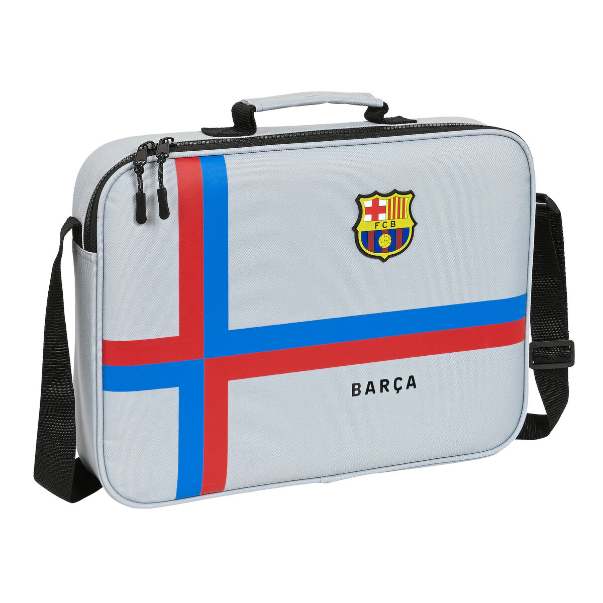 Školská taška F.C. Barcelona Sivá (38 x 28 x 6 cm)