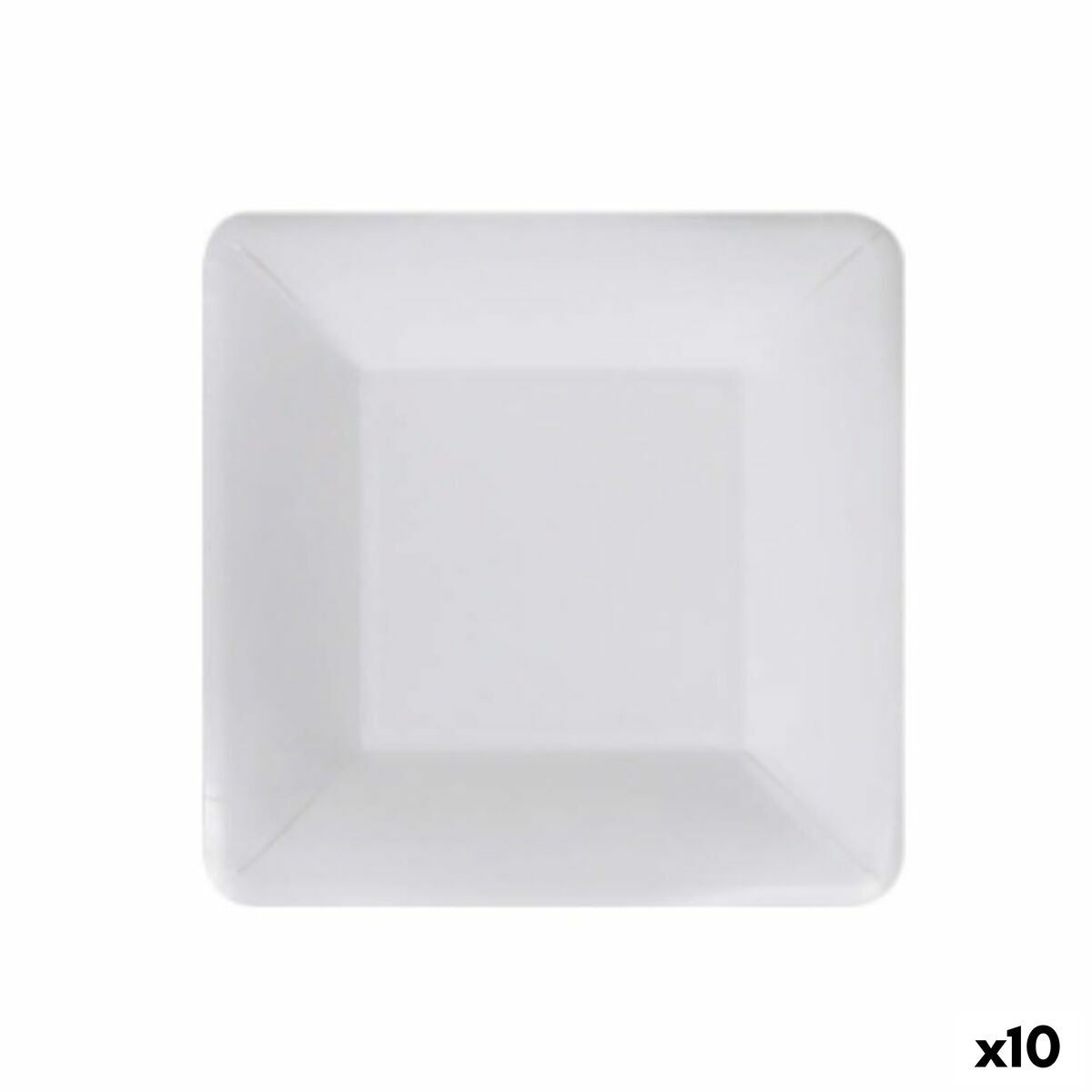 Sada tanierov Algon Jednorázový; nevratný Biela Kartón 18 cm (10 kusov)
