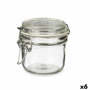 Pohár Transparentná Kov Sklo Silikónové 180 ml 11,5 x 8,5 x 8,5 cm (6 kusov)