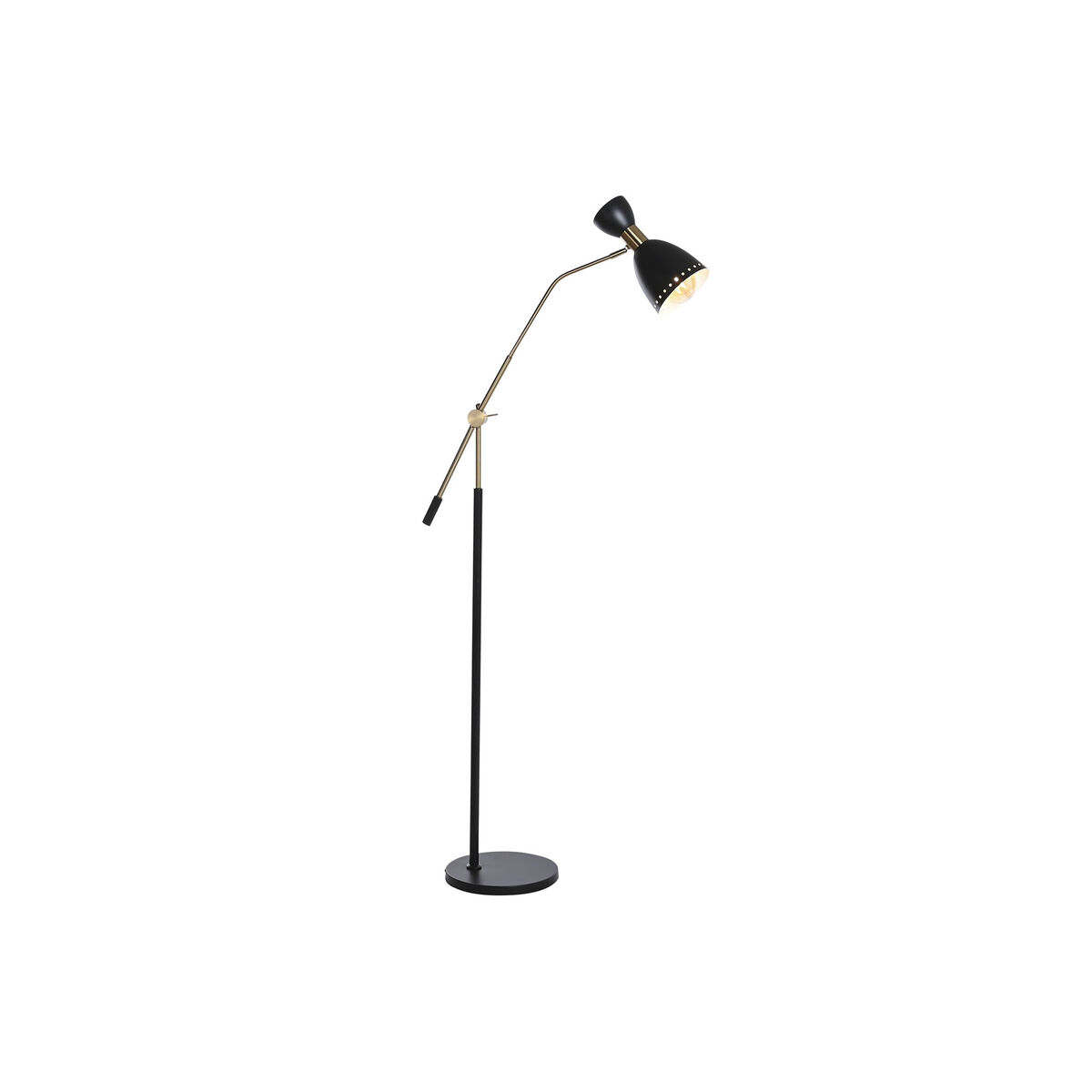Stojaca lampa DKD Home Decor 109 x 30 x 168 cm Čierna Zlatá Kov 220 V 50 W