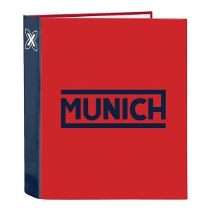 Krúžkové zakladače Munich Supra Červená A4 (40 mm)