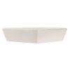 Tácka na chuťovky DKD Home Decor 21,5 x 21,5 x 1 cm Béžová Biela Kamenina Tradičný