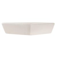 Tácka na chuťovky DKD Home Decor 21,5 x 21,5 x 1 cm Béžová Biela Kamenina Tradičný