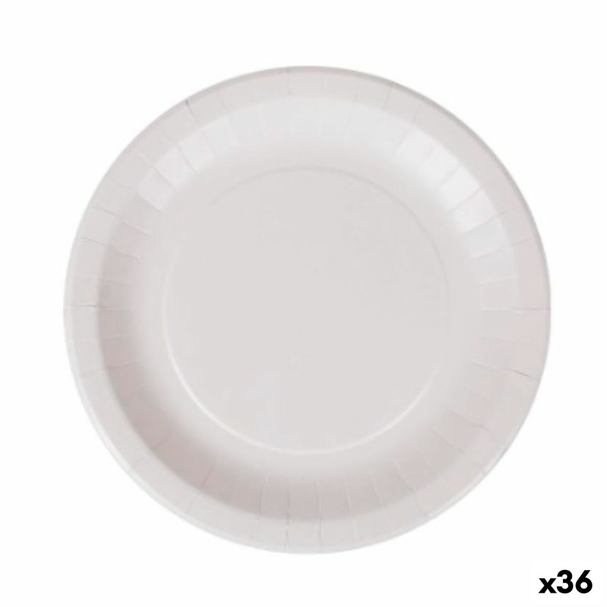 Sada tanierov Algon Jednorázový; nevratný Biela Kartón 28 cm (36 Kusov)