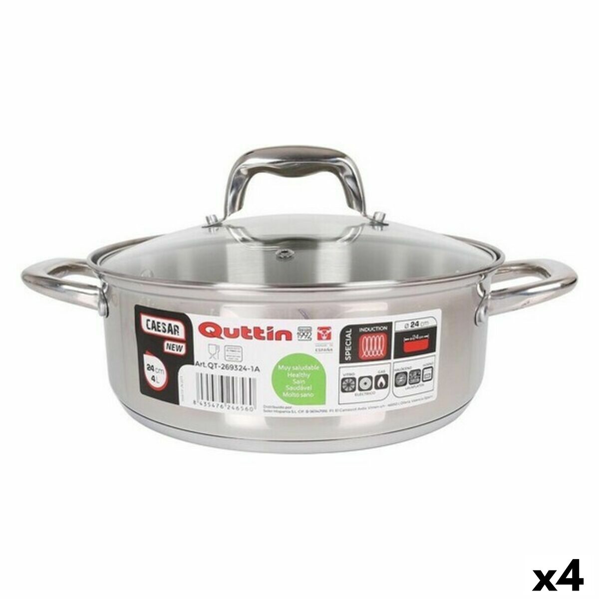 Hrniec s pokrievkou Quttin 139505 (ø 24 cm)
