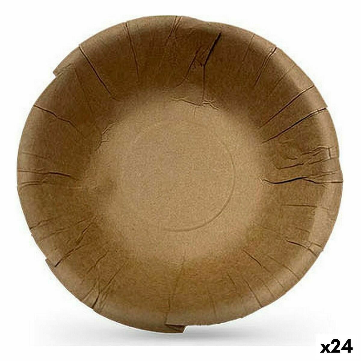 Sada misiek Algon Jednorázový; nevratný Kraft papier 6 Kusy 450 ml (24 kusov)