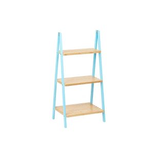 Polička do kúpelne Modrá Prírodná Bambus Drevo 40,3 x 81,5 x 30 cm