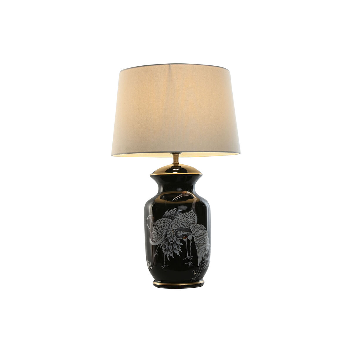 Stolná lampa Home ESPRIT Čierna Zlatá Keramický 50 W 220 V 40 x 40 x 70 cm