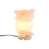 Stolná lampa DKD Home Decor Ružová Soľ Agátové drevo 15 W 220 V 14 x 14 x 18 cm