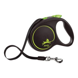 Vodítko pre psa Flexi BLACK DESIGN 5 m Veľkosť S zelená