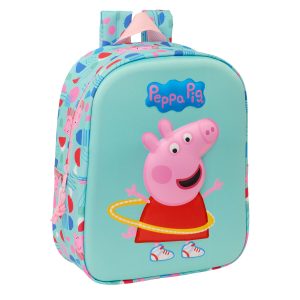 Školský batoh Peppa Pig zelená Ružová 22 x 27 x 10 cm 3D