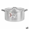 Kastról s pokrievkou Striebristý Aluminium 18 L (3 kusov)