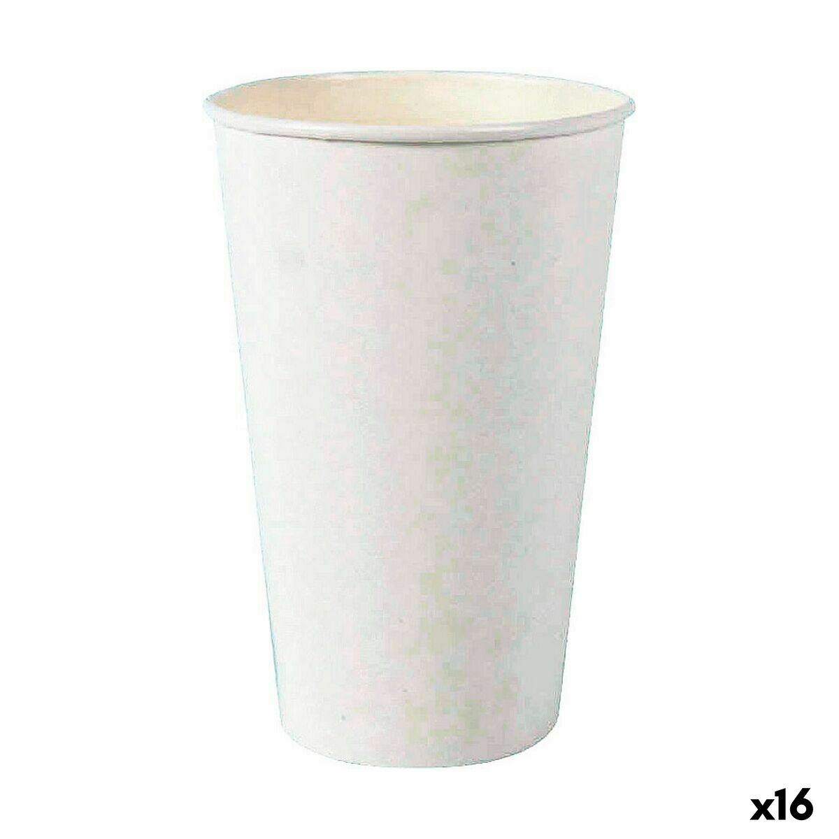 Sada pohárov Algon Jednorázový; nevratný Kartón Biela 6 Kusy 450 ml (16 kusov)