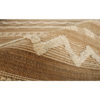 Koberec Home ESPRIT Biela Gaštanová Boho 75 x 175 x 1 cm