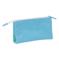 Trojitý peračník Benetton Spring Nebeská modrá 22 x 12 x 3 cm