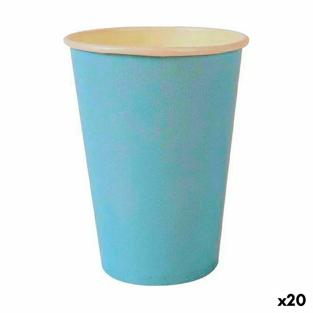 Sada pohárov Algon Jednorázový; nevratný Kartón Modrá 20 Kusy 220 ml (20 kusov)