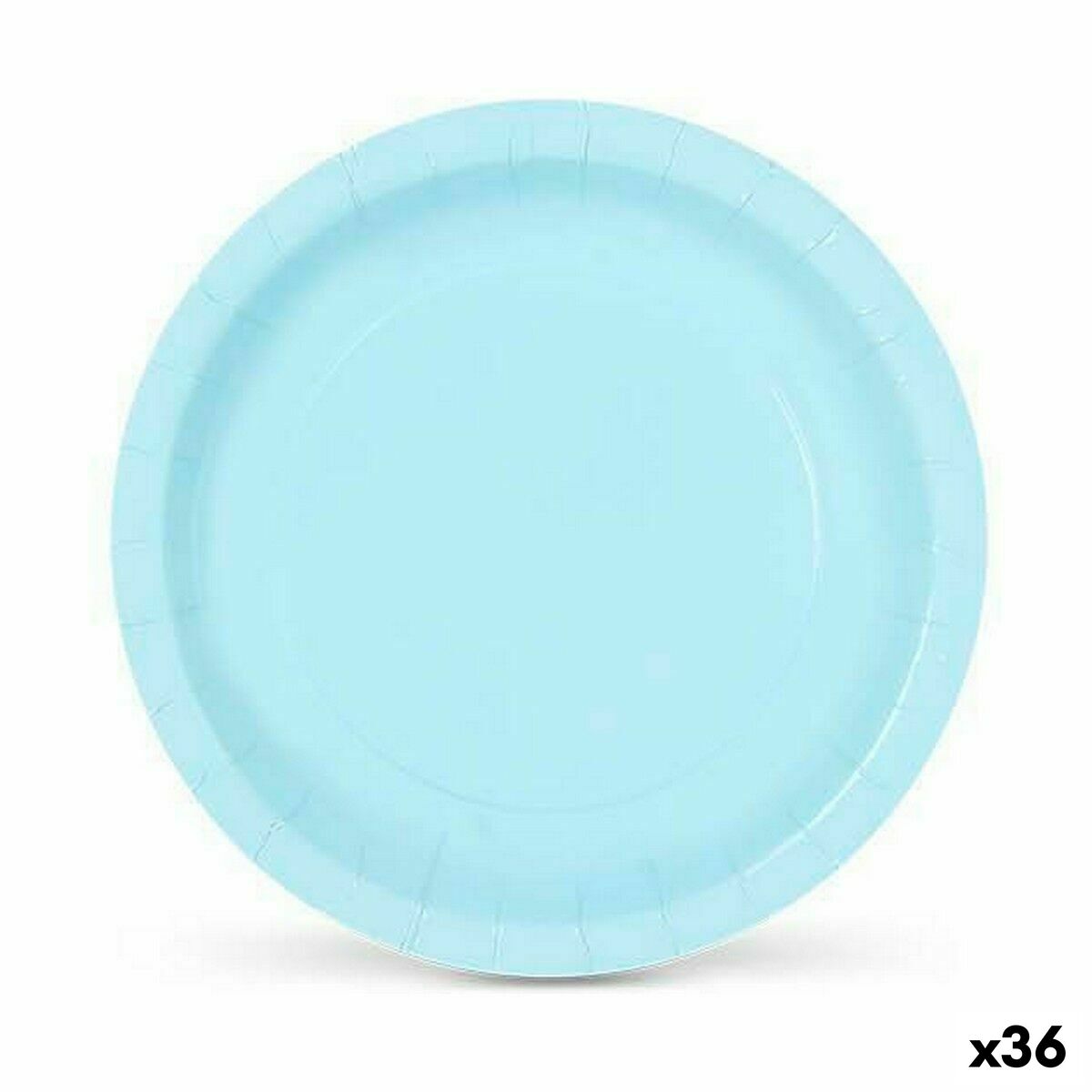 Sada tanierov Algon Jednorázový; nevratný Kartón Modrá 10 Kusy 20 cm (36 Kusov)