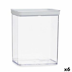 Pohár Transparentná Silikónové polystyrén ABS 3,3 L 10,5 x 23,7 x 21 cm (6 kusov)