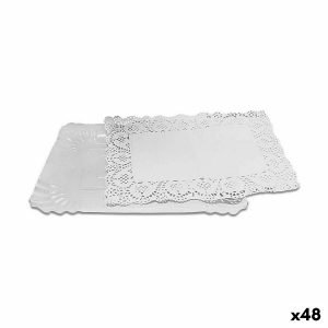 Podstavec na koláč Algon Biela 15 x 22 x 1 cm (4 Kusy) (48 kusov)