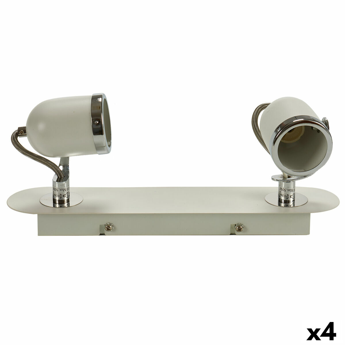 Stropné svetlo Grundig Biela Kov 50 W 8 x 13 x 31 cm GU10 (4 kusov)