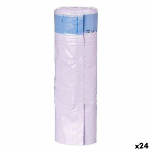Sáčky do koša Parfumovaný Samozatvárač Fialová Polyetylén 24 kusov 10 L