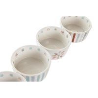 Tácka na chuťovky DKD Home Decor 19,7 x 19,7 x 1 cm Viacfarebná Kamenina