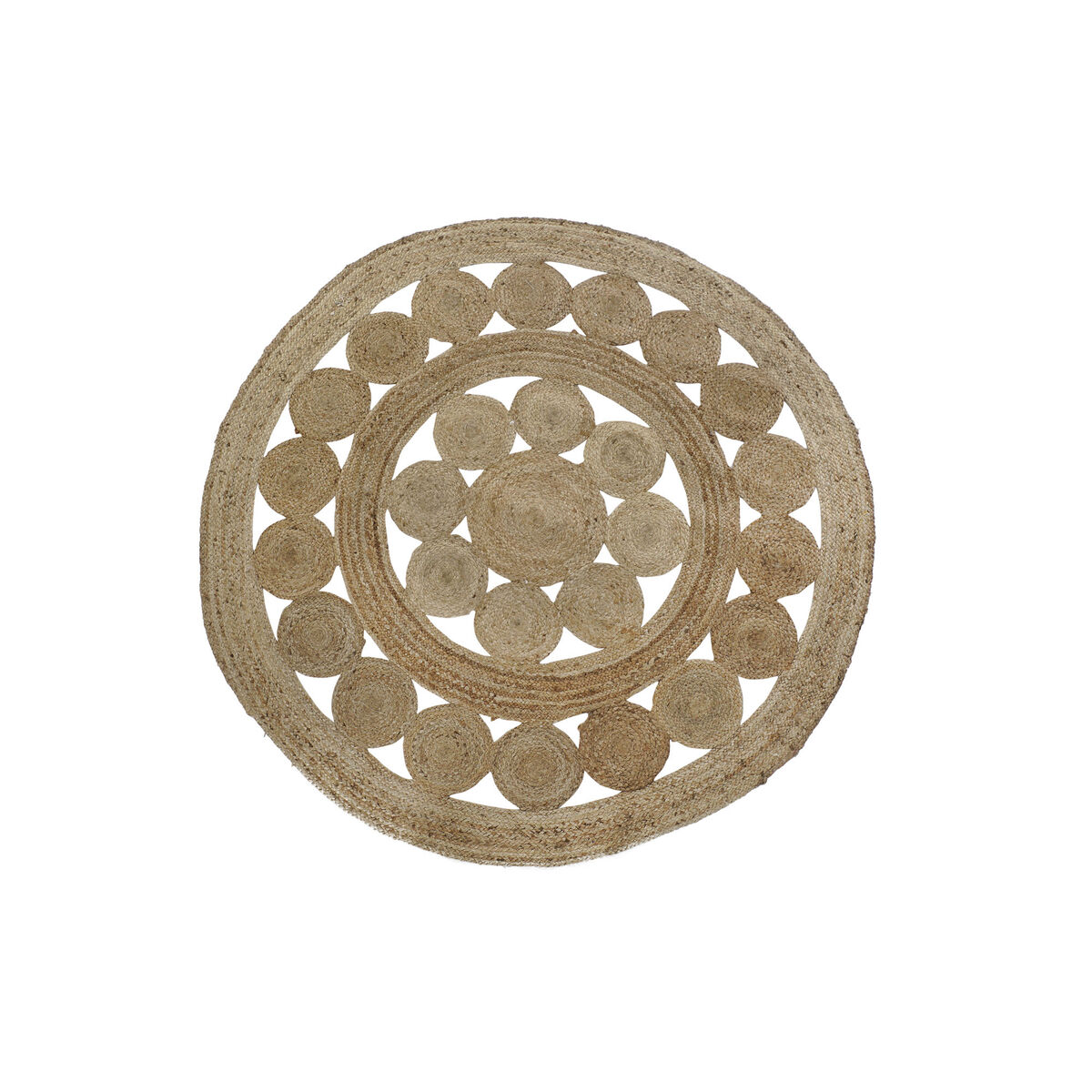 Koberec DKD Home Decor Tropické Juta (200 x 200 x 200 cm)
