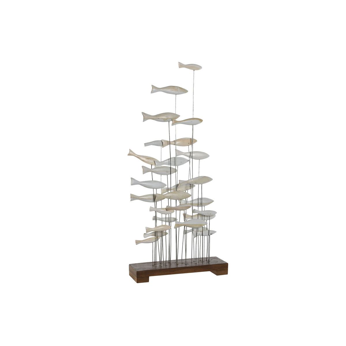 Dekoratívne postava Home ESPRIT Biela Gaštanová Špirály; fusilli 45 x 15 x 100 cm