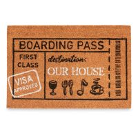 Rohožka Boarding Pass Prírodná 60 x 1 x 40 cm (12 kusov)