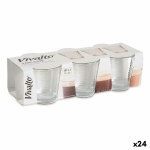 Sada pohárov Transparentná Sklo (90 ml) (24 kusov)
