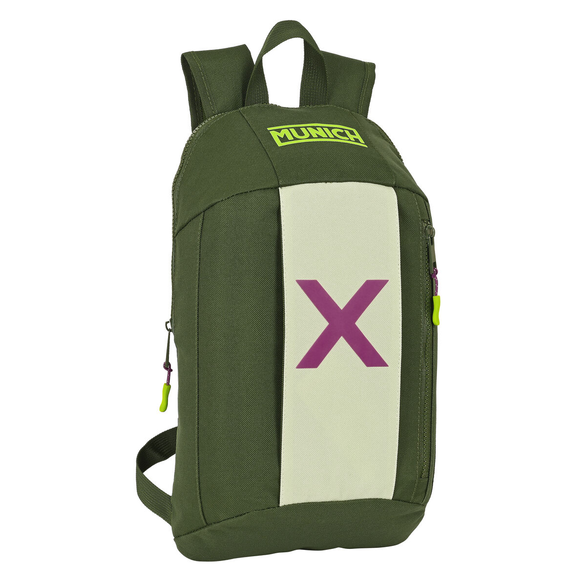 Batoh Munich Bright khaki Mini zelená 22 x 39 x 10 cm