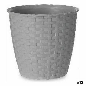 Kvetináč Stefanplast Sivá Plastické 14 x 13 x 14 cm (12 kusov)
