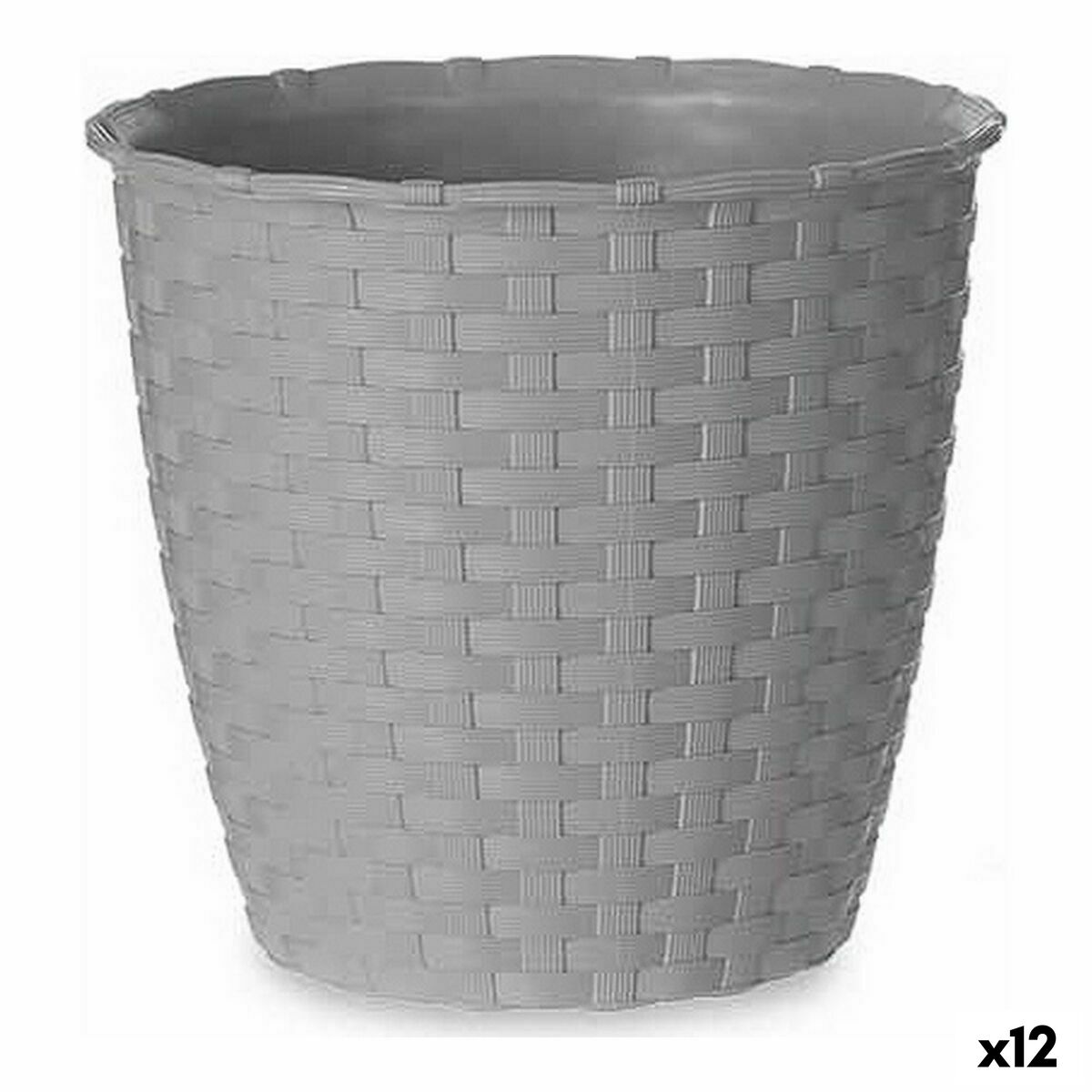 Kvetináč Stefanplast Sivá Plastické 14 x 13 x 14 cm (12 kusov)