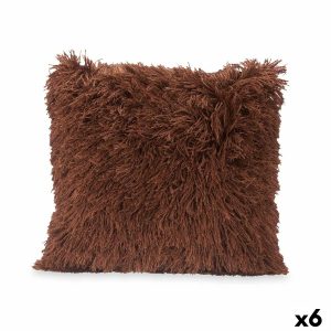 Vankúšik Gaštanová Bavlna Polyester 45 x 2 x 45 cm (6 kusov)