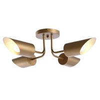 Stropné svetlo DKD Home Decor Zlatá Kov 50 W 70 x 70 x 20 cm